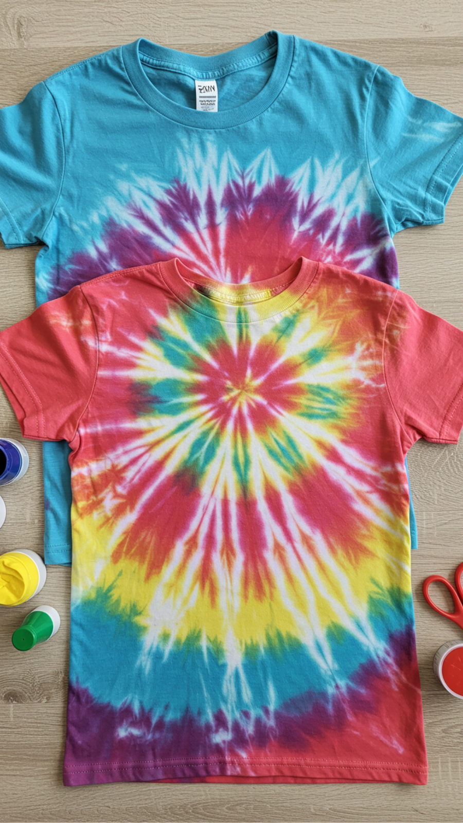 Fun and Colorful DIY Tie-Dye T-Shirts for Kids