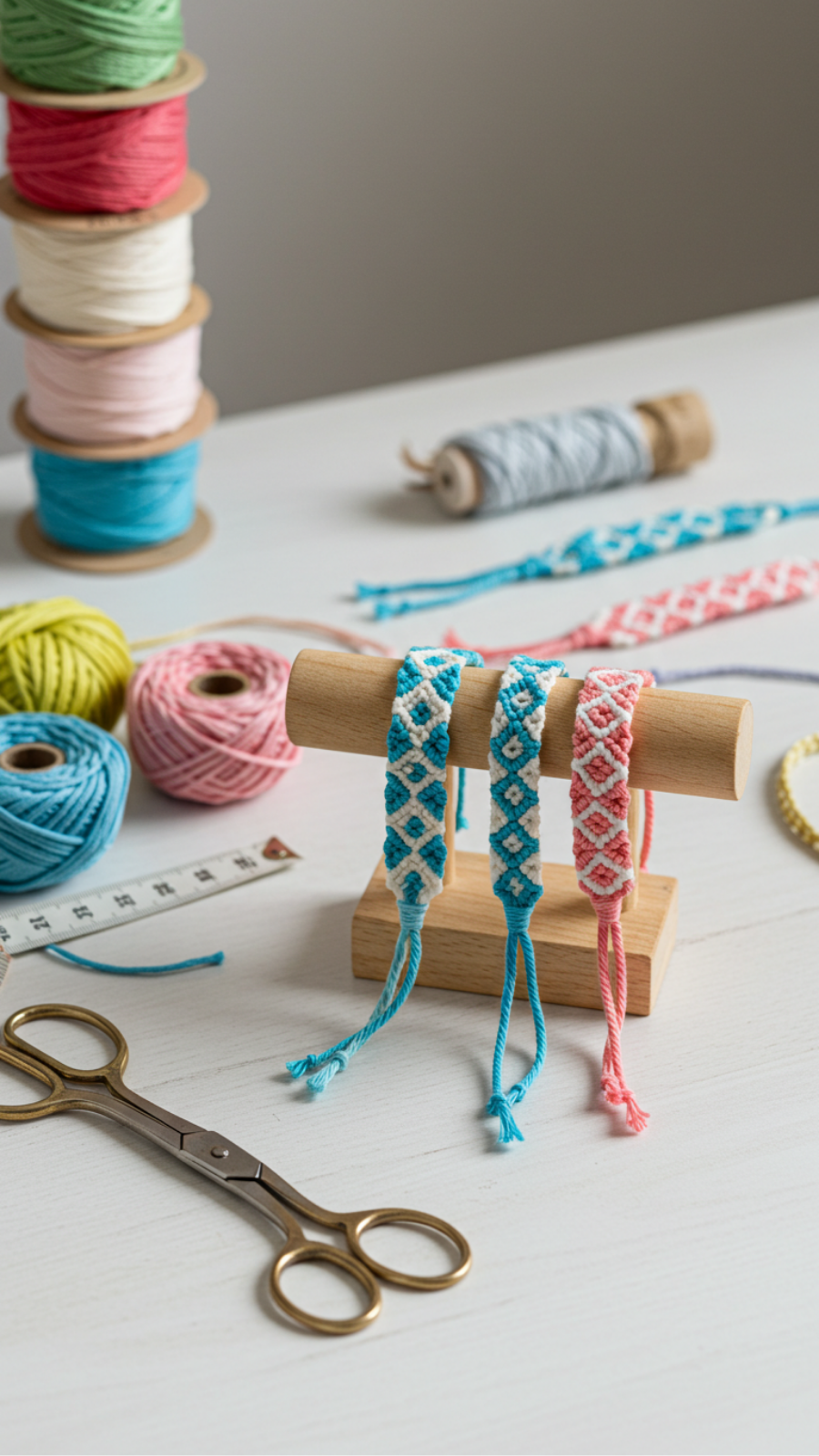 Adorable DIY Friendship Bracelets Using Macramé Techniques