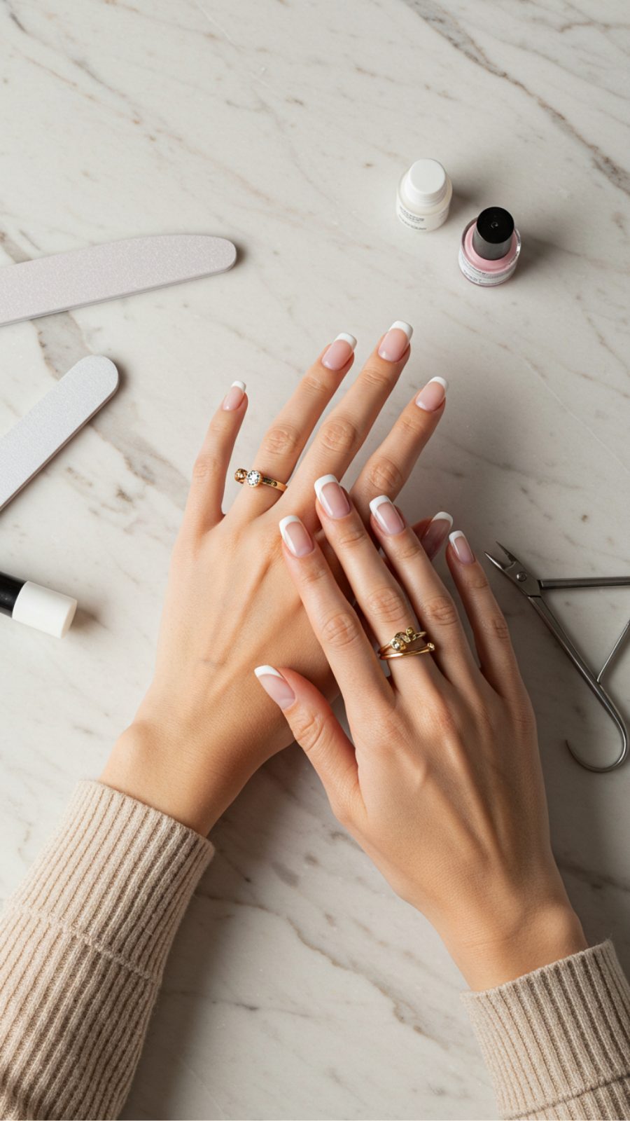 Negative Space French Tips: Embracing Minimalism in Nail Art