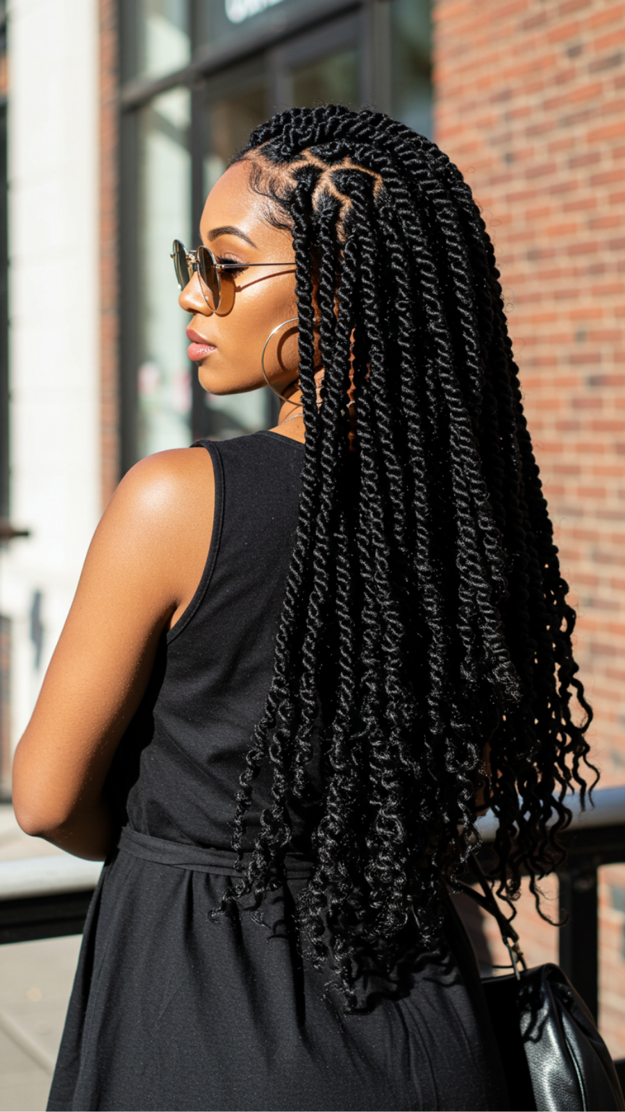 Sleek Jumbo Twists: Modern Protective Hairstyles for Fashion-Forward Women