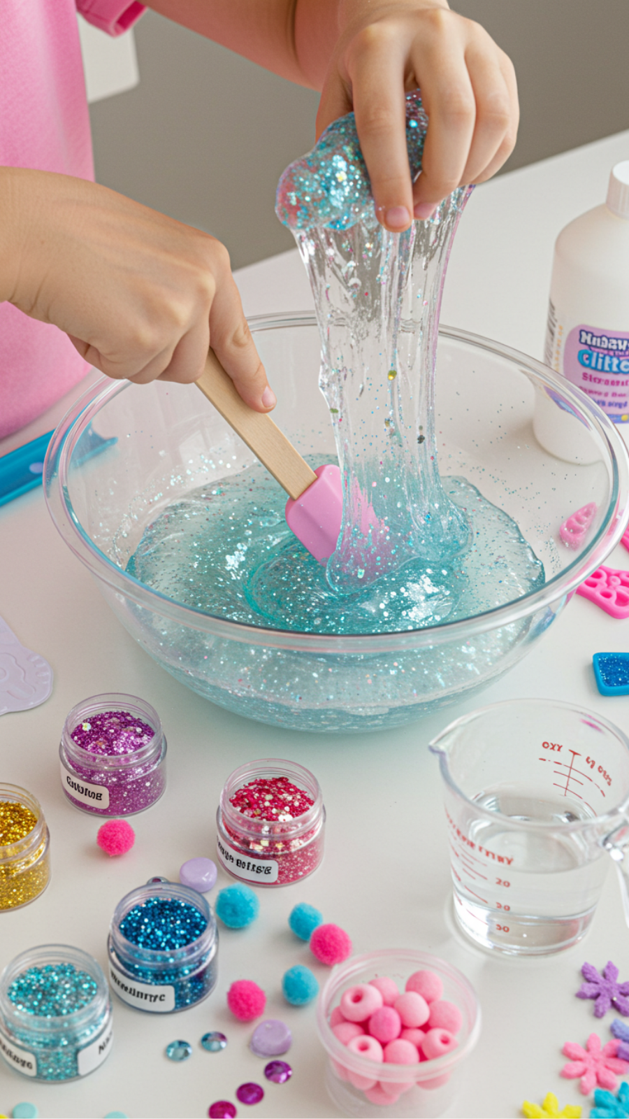 Make Your Own Glittery Slime: A Sensory Craft Experience