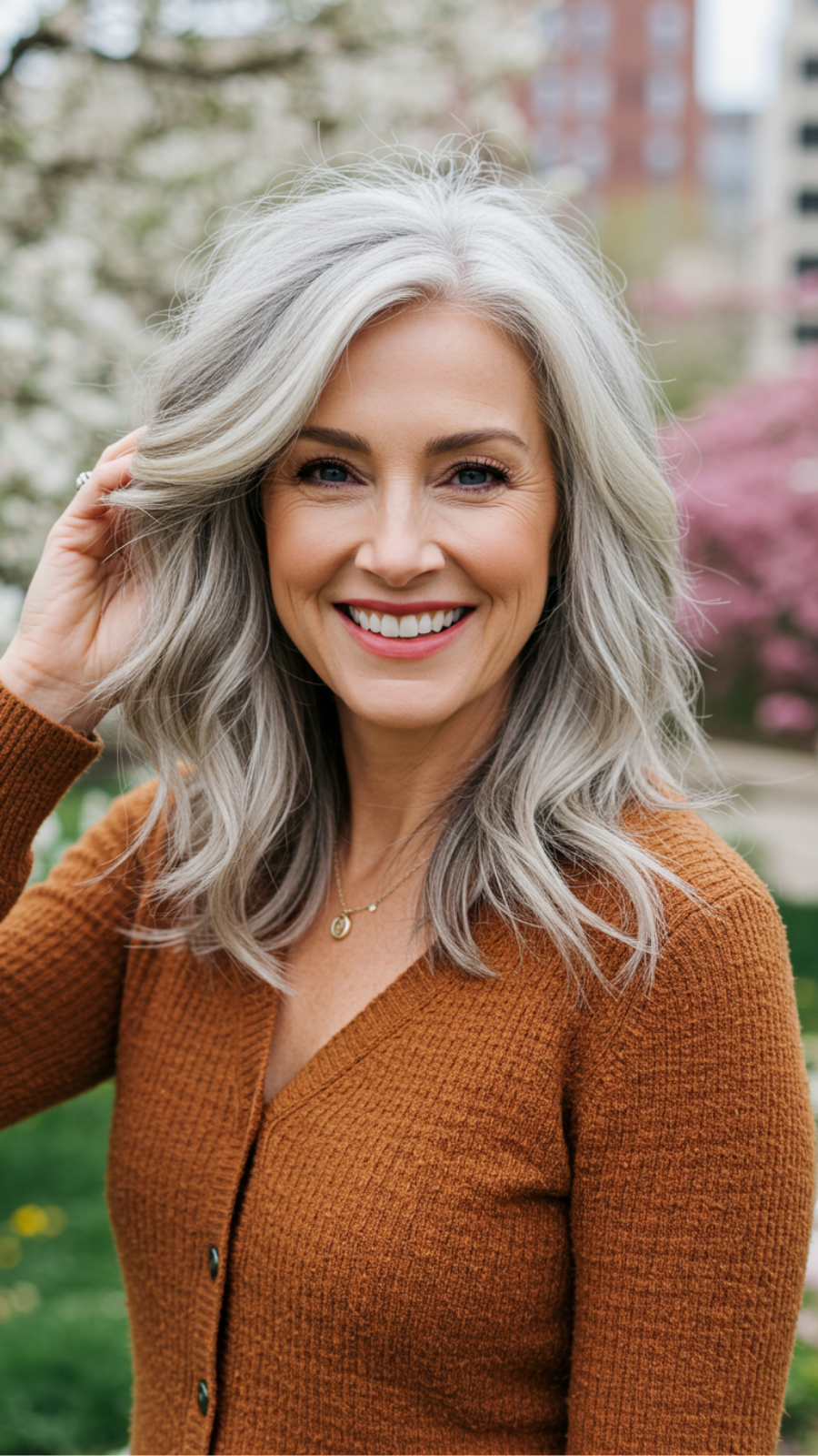 Incorporating Highlights: A Trendy Approach to Gray Hair