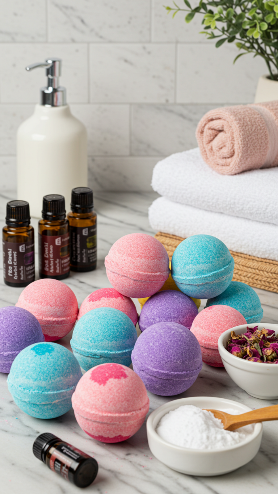 DIY Bath Bombs with Essential Oils for Luxurious Self-Care