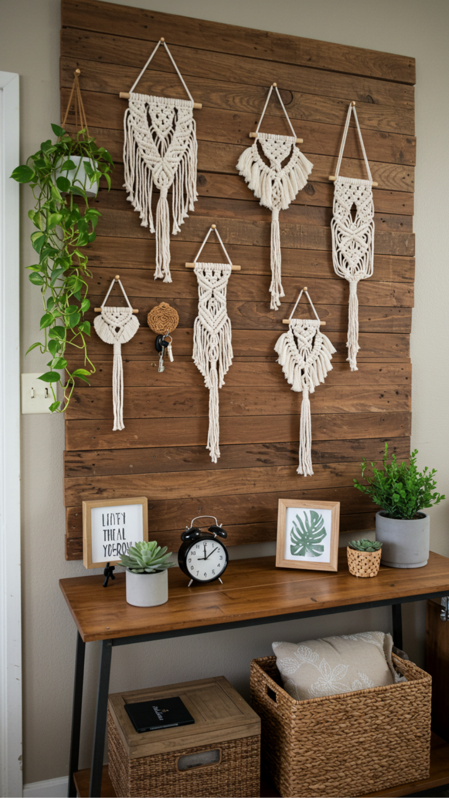 Rustic-Chic Macramé Key Holders for a Functional Entryway Decor