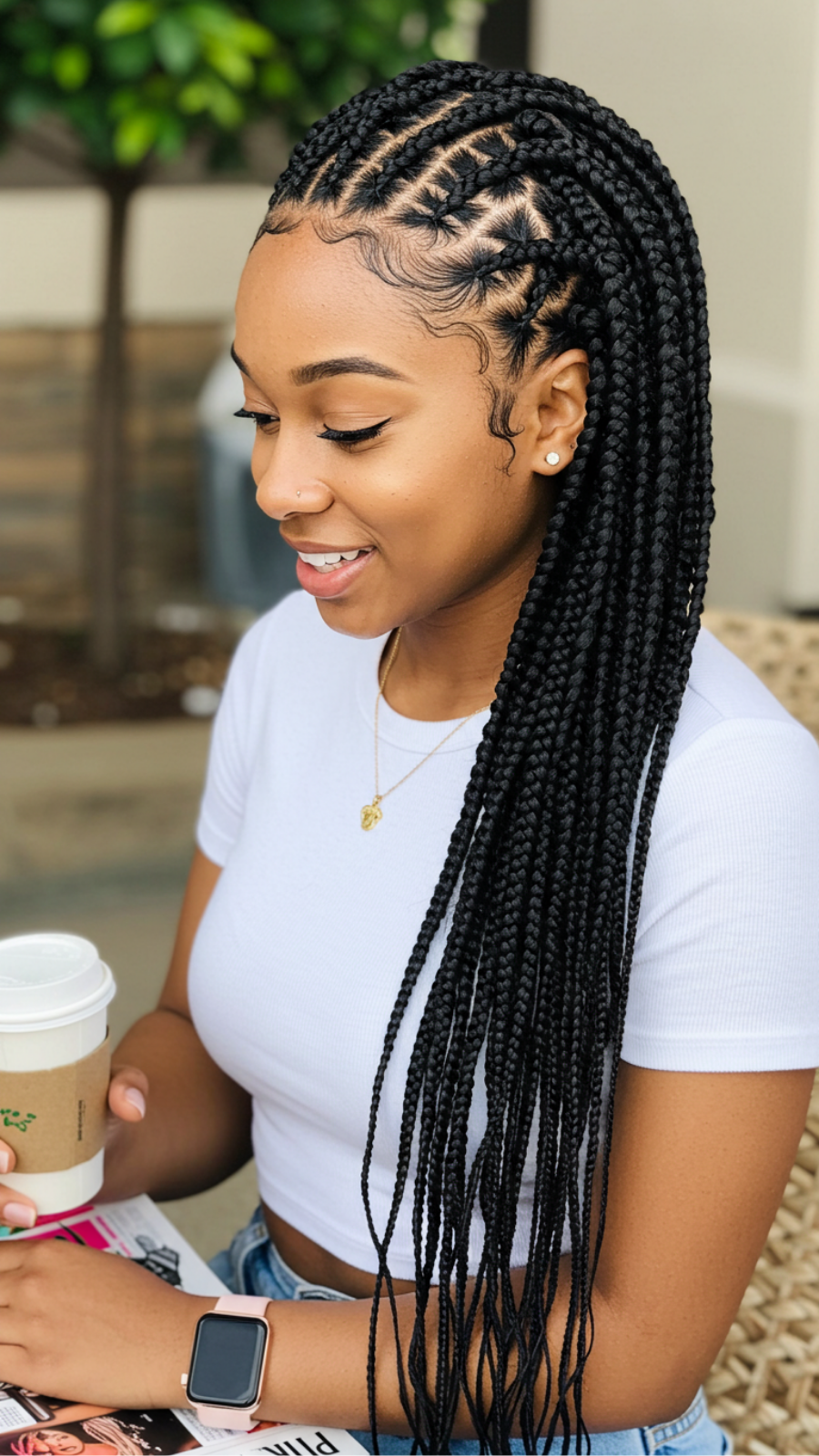 Knotless Braids: Comfortable and Trendy Protective Hairstyle Option
