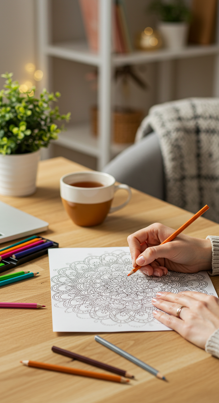 Mindful Mandala Coloring: A Step-by-Step Guide for Relaxation