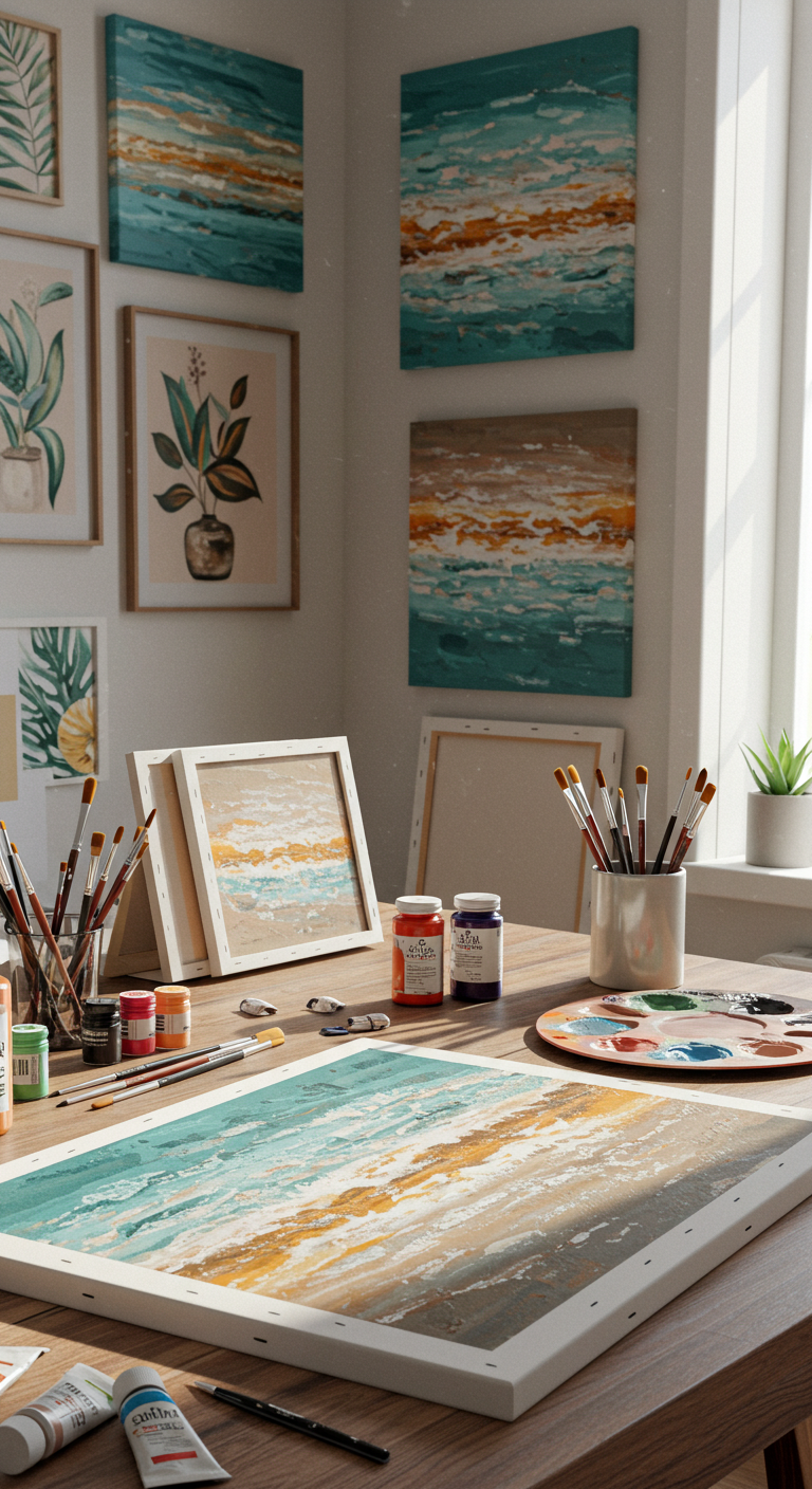 Decorative Wall Art: Creating Unique Canvas Prints to Sell