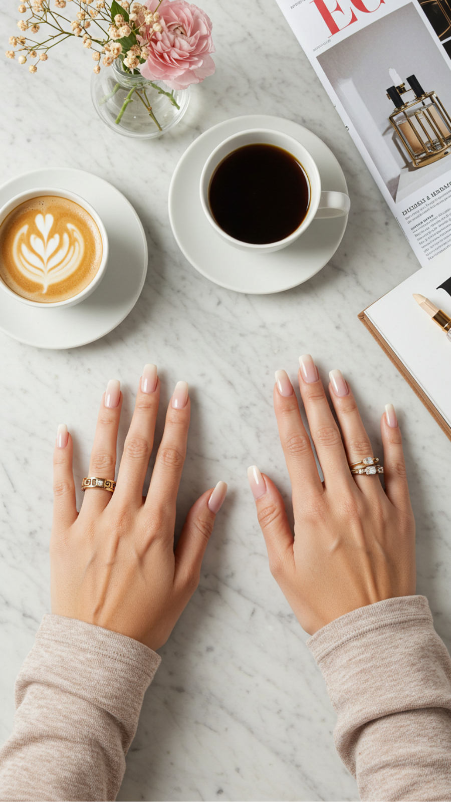 Effortless Nude Ombre Nails for a Chic Everyday Look