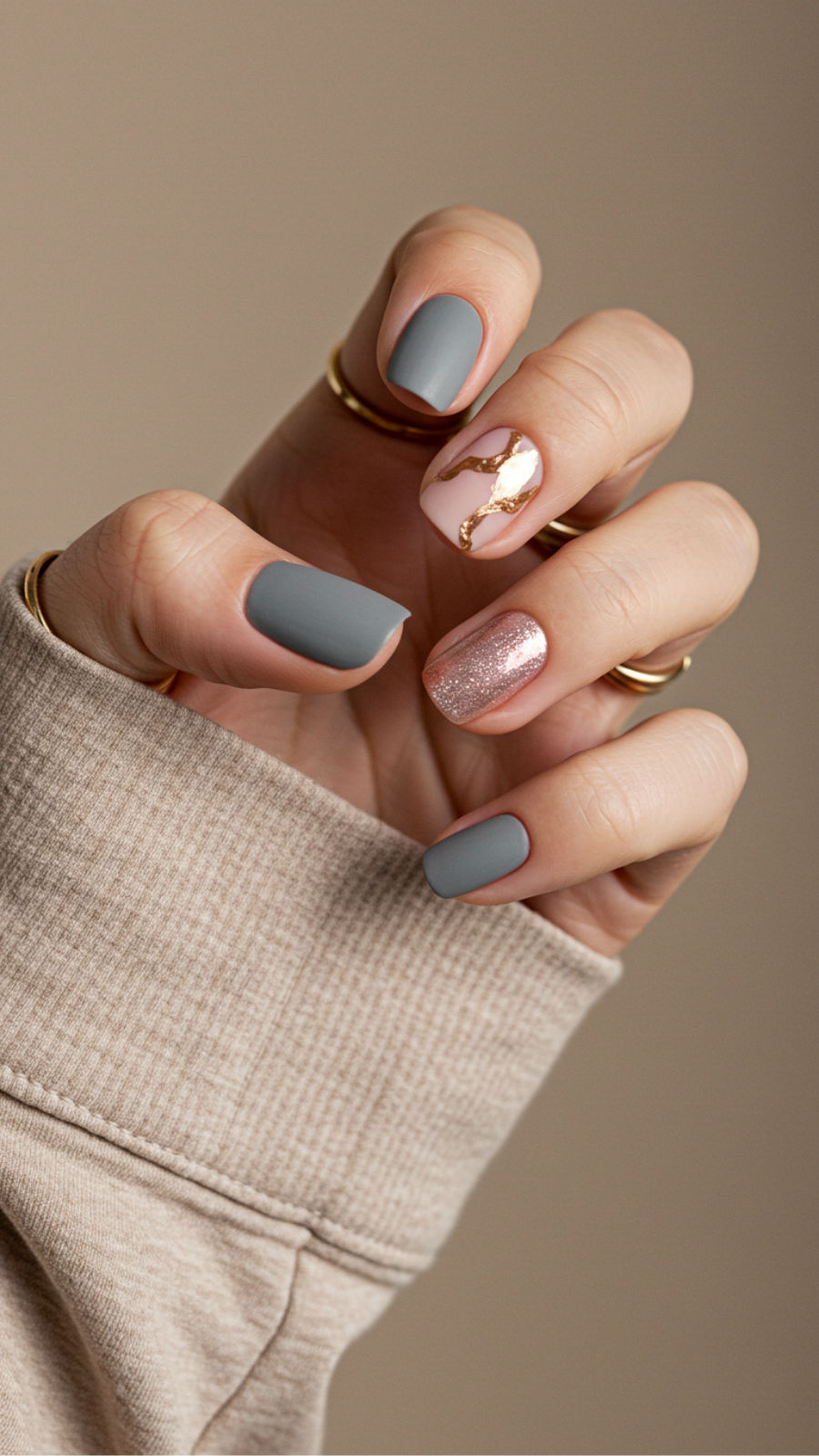 Textured Minimalism: Incorporating Matte and Shine Effects