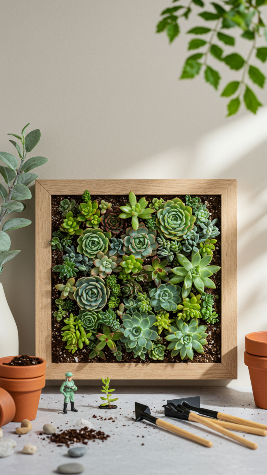 Framed Succulent Displays: Living Art for Your Home