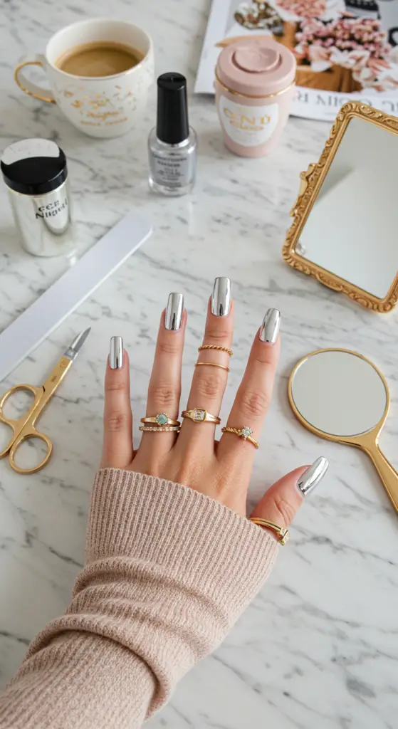 10 Chrome Nail Looks That Dominate Social Media