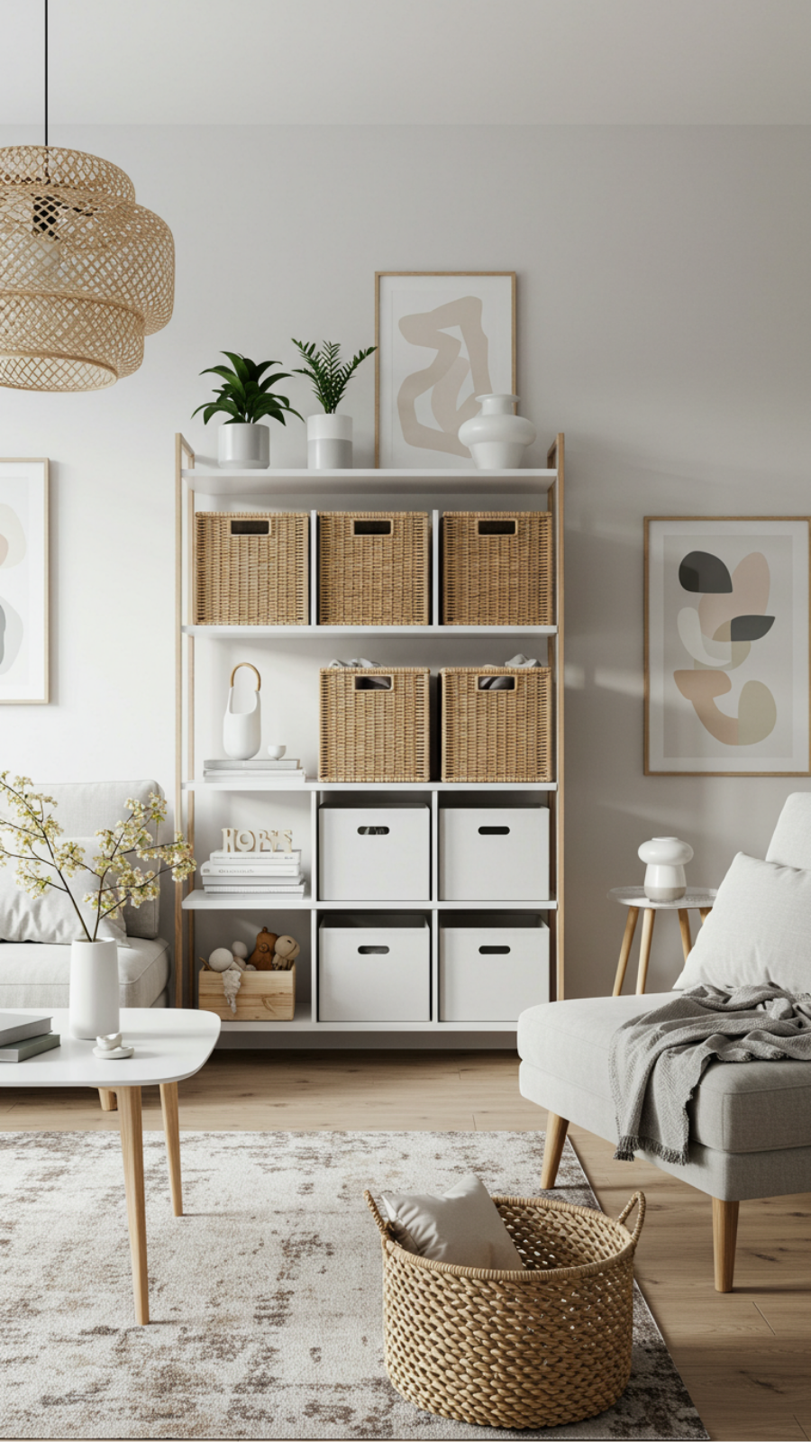 Embrace Minimalism with Smart Storage Solutions and Baskets