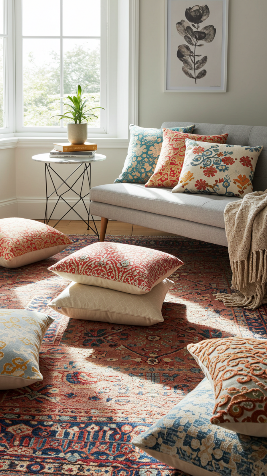 Playful Textiles: Trendy Rugs and Cushions for Comfort and Style