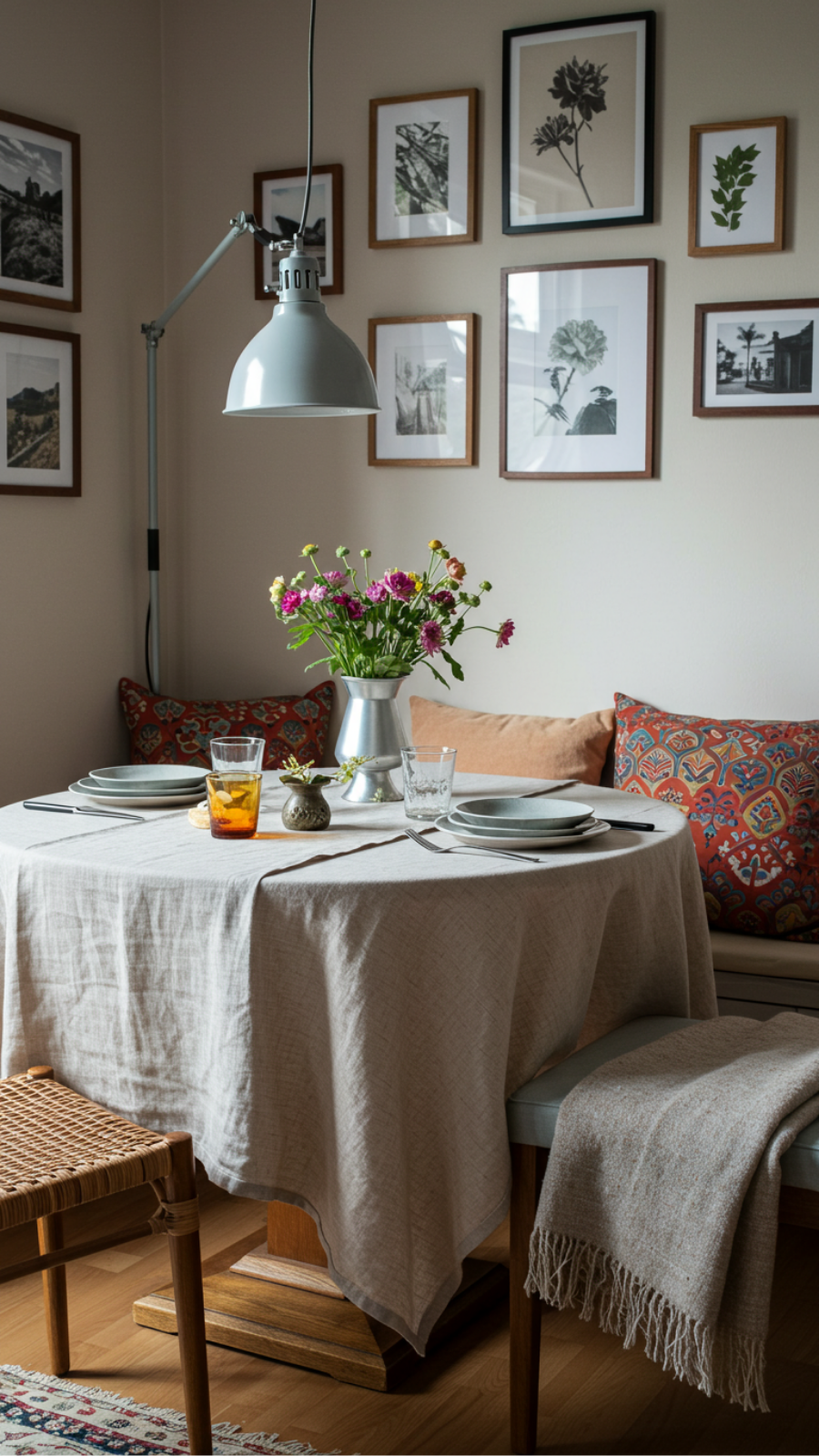 Create a Cozy Dining Nook with Affordable Textiles and Decor