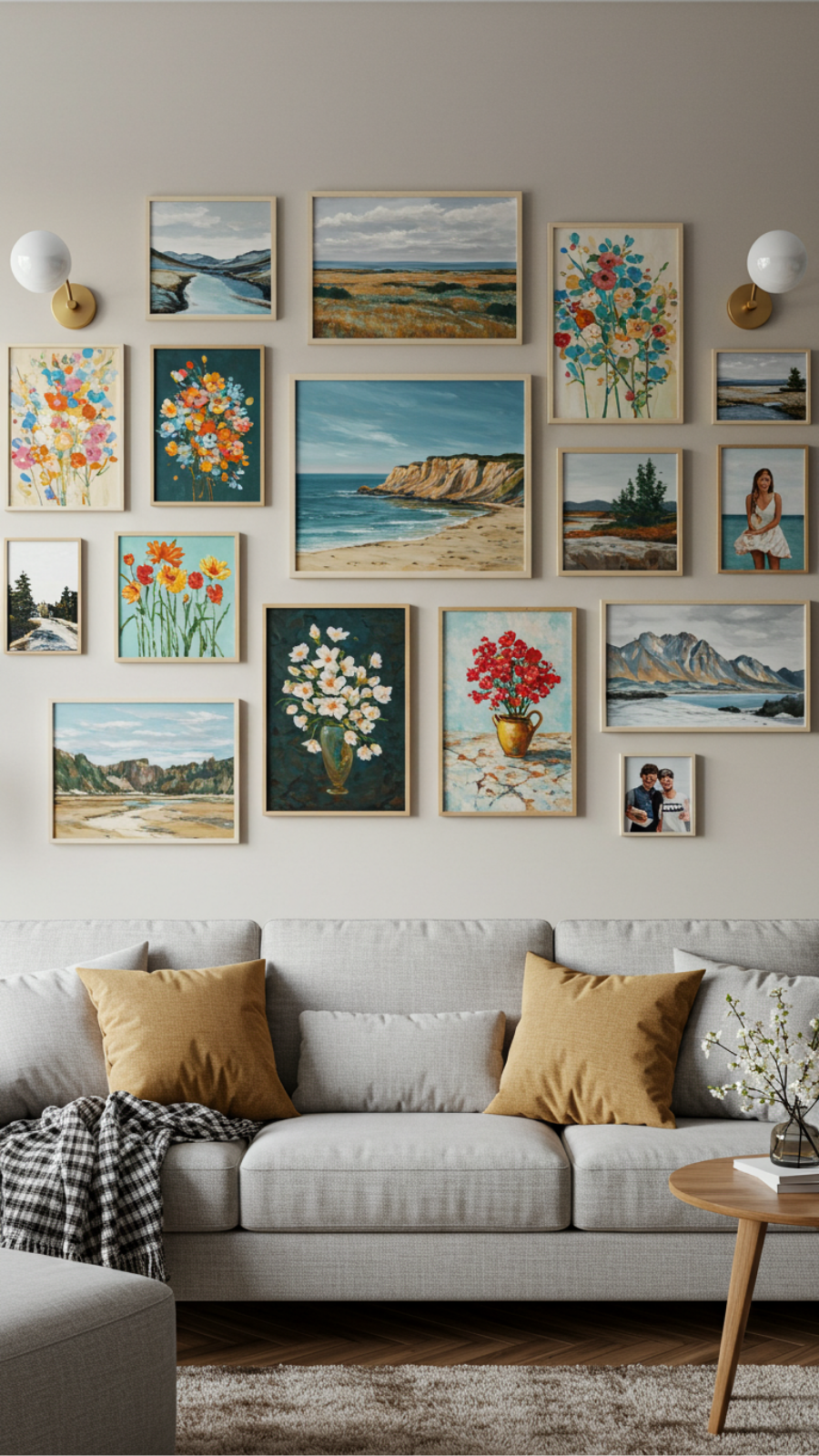 Hand-Painted Canvas Art for a Personalized Gallery Wall