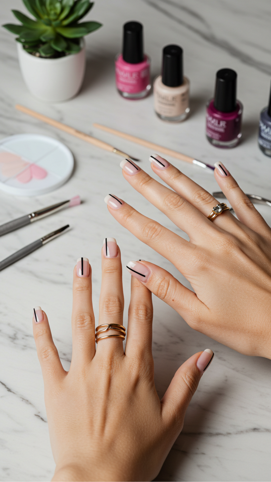 Minimalist Nail Art: Clean Lines and Negative Space Designs