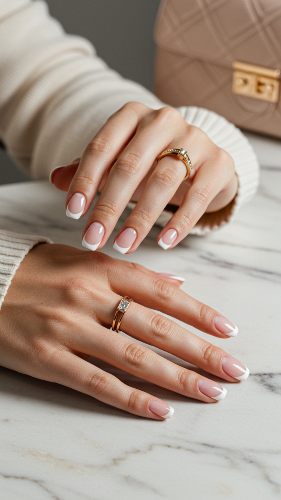 Negative Space French Manicure: Trending Minimalist Styles
