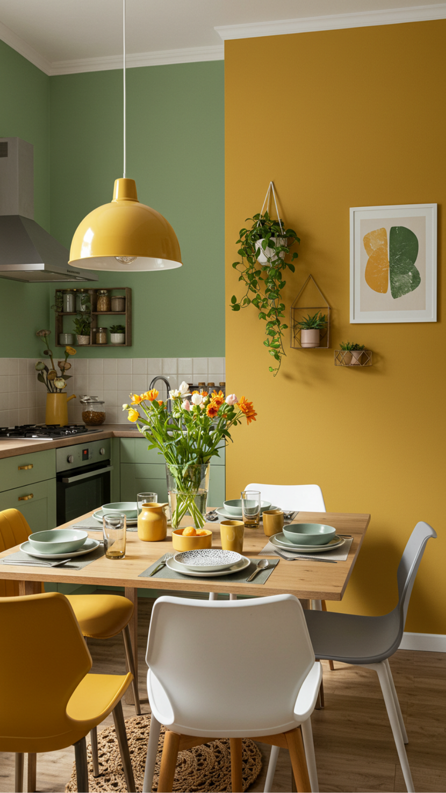 Paint Your Walls in Trendy Colors for a Quick Kitchen Update