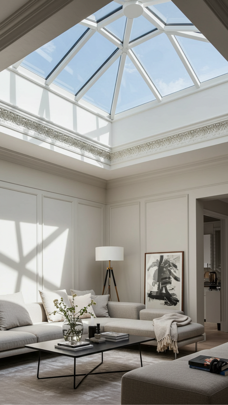 Skylights and Decorative Ceilings: Natural Light Meets Artistic Flair