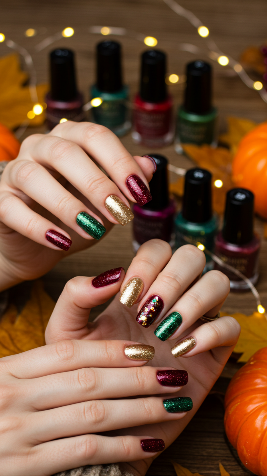 Seasonal Glitter: Sparkle Trends to Brighten Up Your Fall/Winter Nails