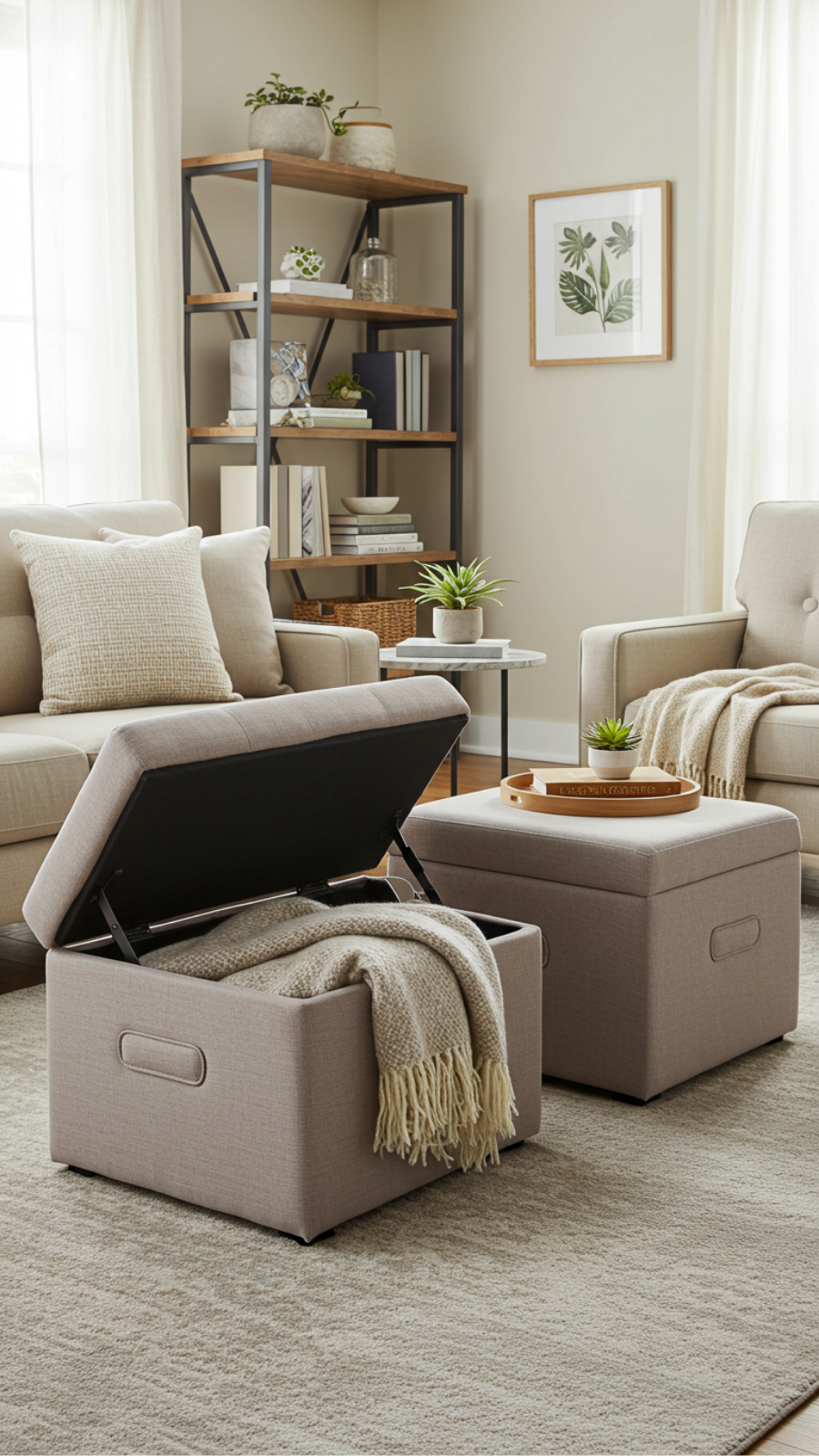 Transform Furniture into Functional Storage with Multi-Use Ottomans