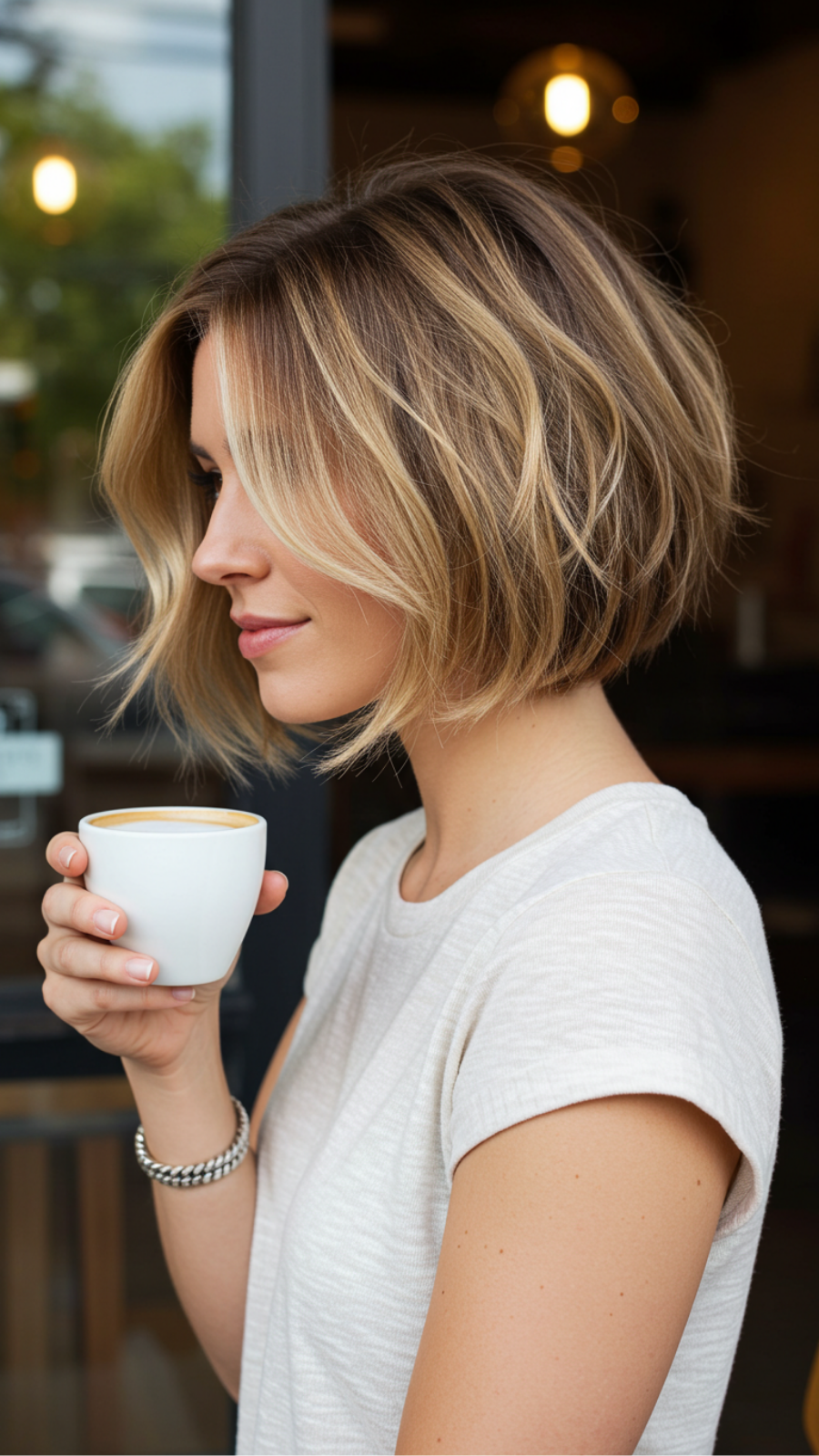 Textured Bob: The Chic Cut for Fine Hair Volume Boost