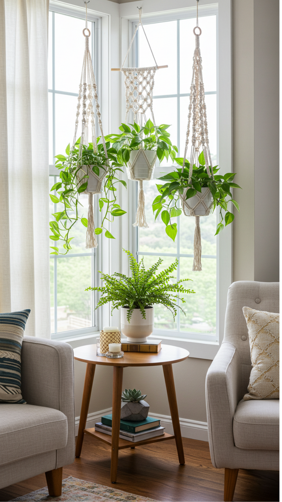 Macramé Plant Hangers: Add Greenery and Texture to Your Space