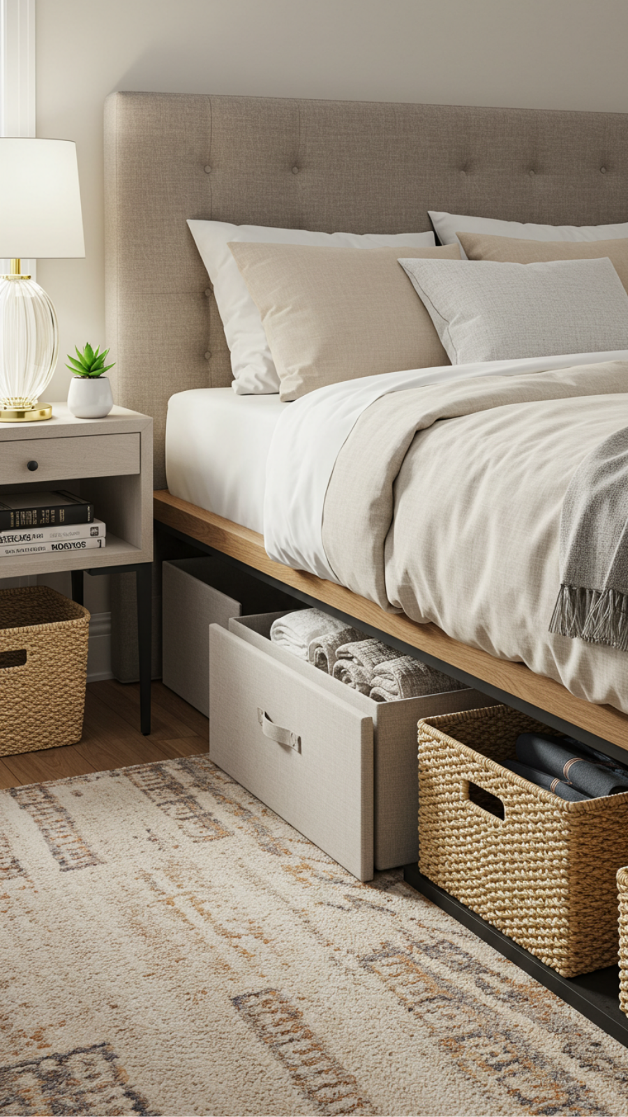 Elevate Decor with Chic Under-Bed Storage Solutions for Small Rooms