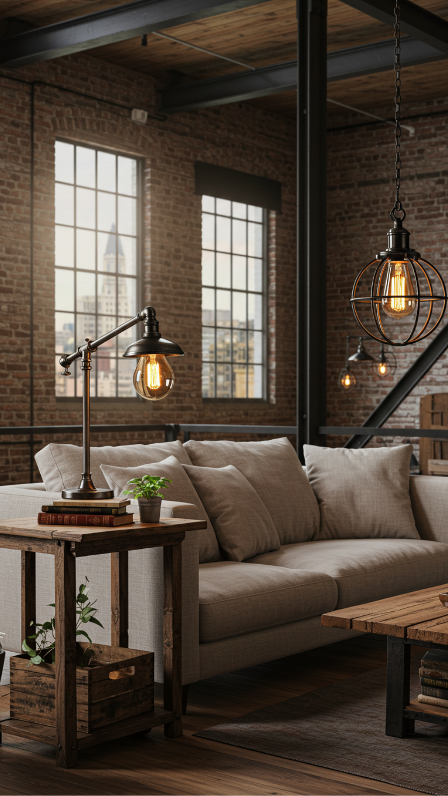 Vintage-Inspired Industrial Lamps for a Modern Loft Aesthetic