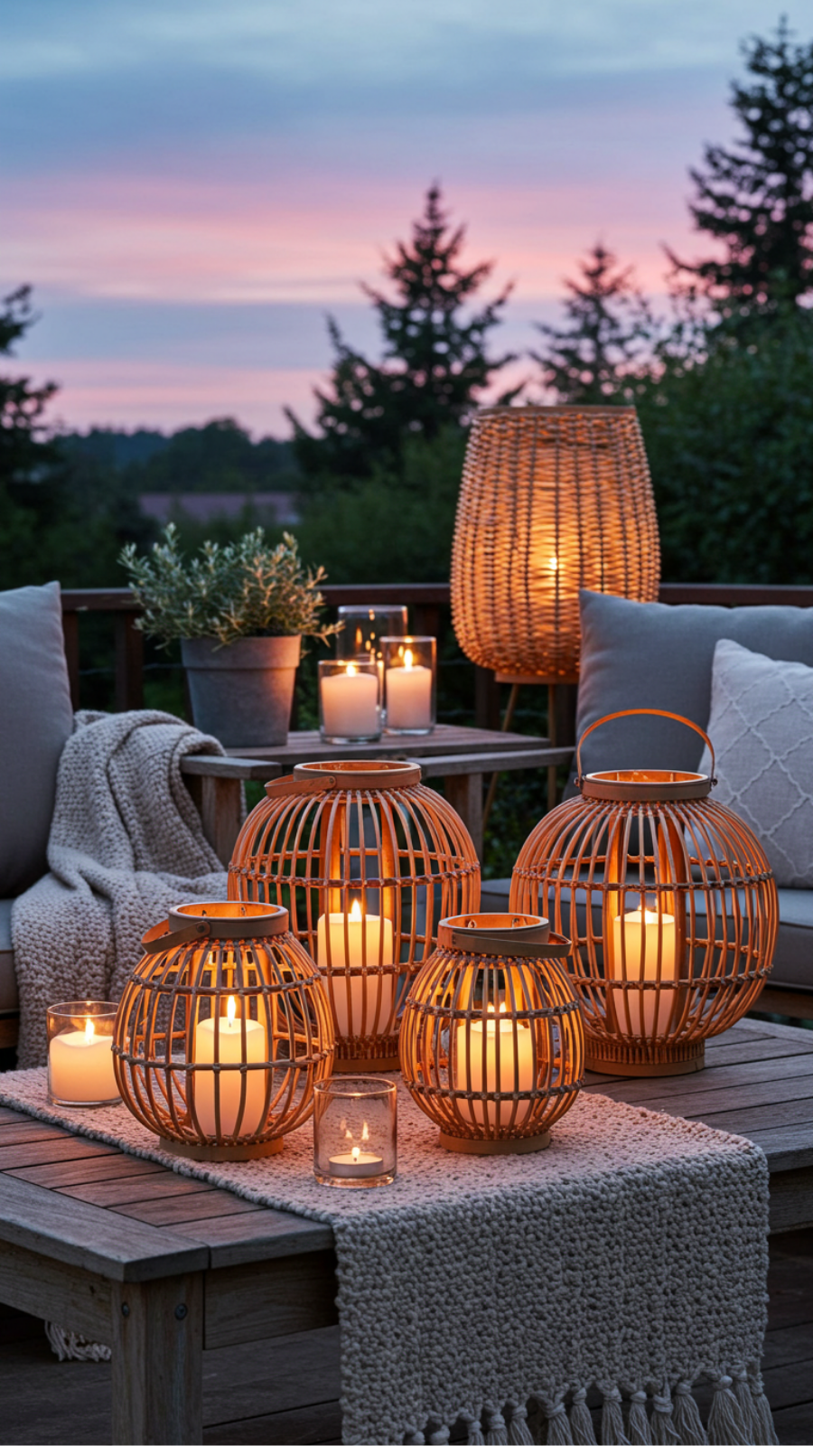 Nature-Inspired Rattan Lanterns for Cozy Outdoor Spaces