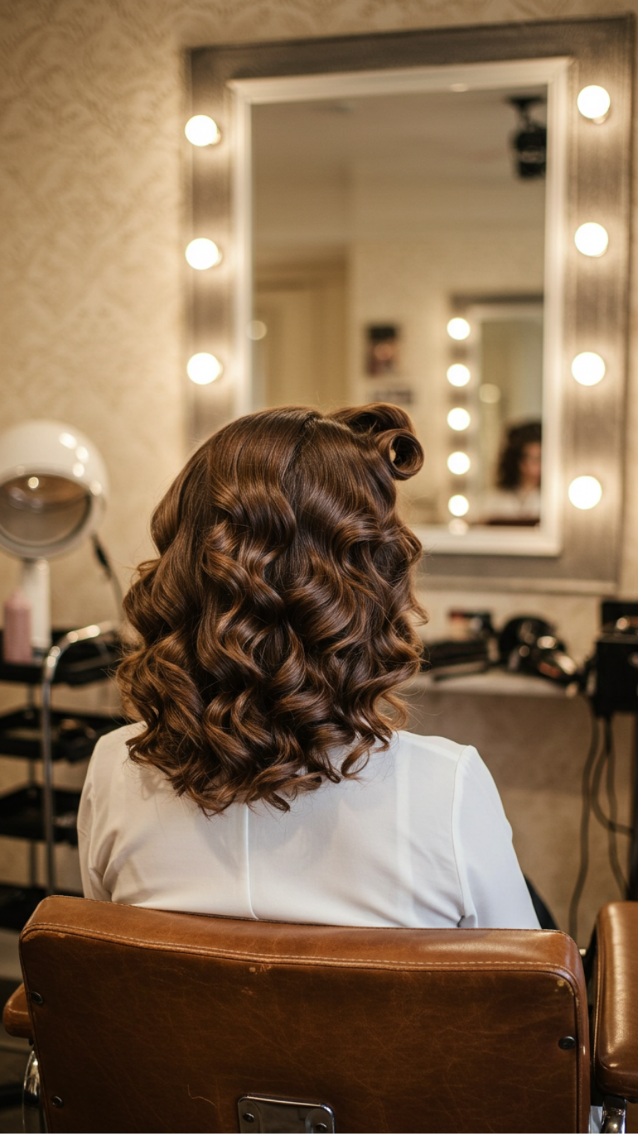Retro Pin-Up Curls: Glamorous Volume for Fine Hair