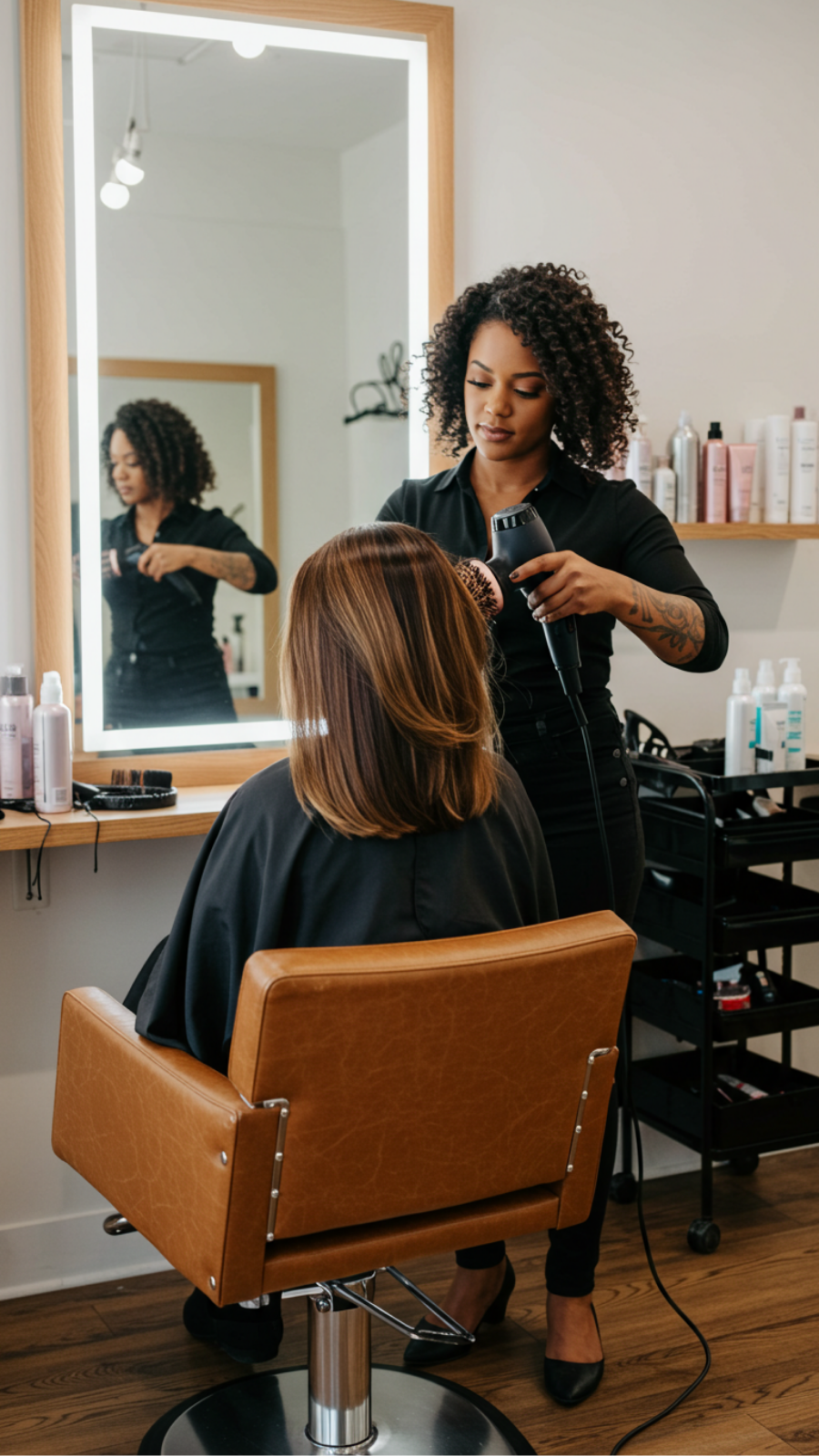 Sleek and Voluminous Blowout: The Ultimate Fine Hair Upgrade
